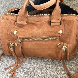 Botkier Orange Leather Logan Satchel